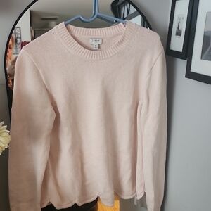 J. Crew Soft Blush Crew Neck Sweater